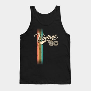 40th birthday gifts for men and women 1980 gift 40 years old Tank Top